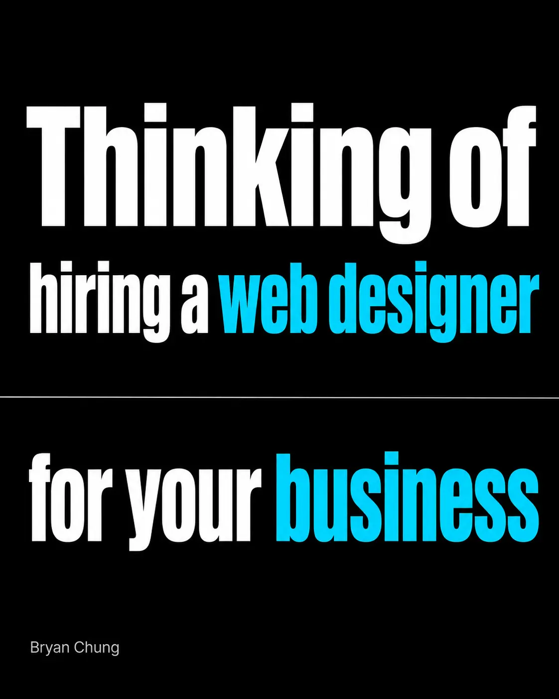 Thinking of hiring a web designer for your business